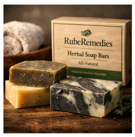 RubeRemedies Herbal Soap Bars (All-Natural)